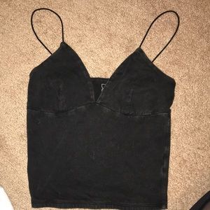 Me to We black/charcoal tank top